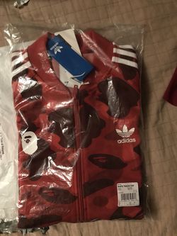 Bape x adidas adicolor Top Raw Red for Sale in Garden CA - OfferUp
