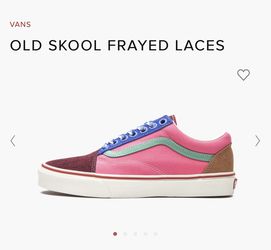 Vans Old Skool Frayed Blue Laces 