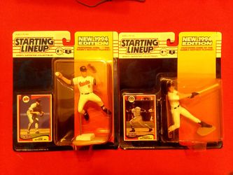 4 Starting Lineup Baseball Figures