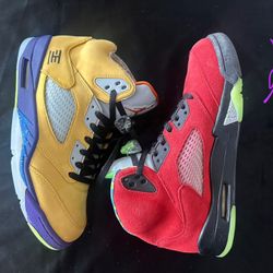 🟨 🟥Air Jordan 5 Retro SE “What The”