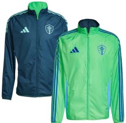 Seattle Sounders Adidas Reversible Anthem Track Jacket Training Soccer NWT 3XL