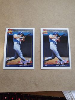 1991 Topps Jose Gonzalez Error