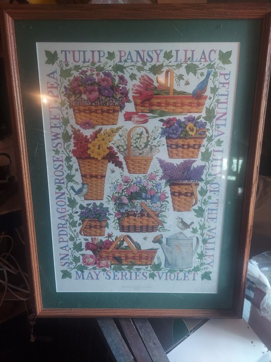 Longaberger Grandma Bonnie's Favorites Framed Print