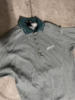 Vintage Skoal polo Shirt Size Large
