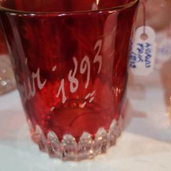 SALE! Flash Ruby Glass 1893 
