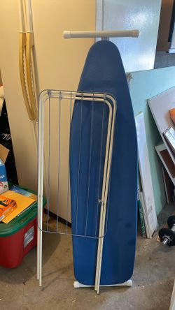 Ironing board and drying rack