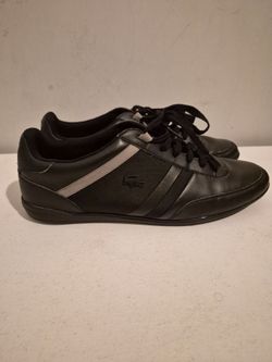 Men's Black Lacoste Sneakers Size 10