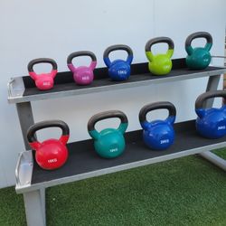 KETTLE BELLS SET 9 PIECES 