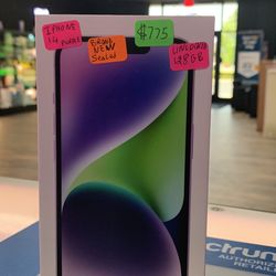iPhone 14 Unlocked 128GB Purple Brand New Sealed