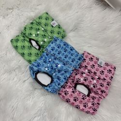 CuteBone Dog Diapers Female Washable Small Medium Large 3 Pack Reusable Doggie Diapers Puppy Period Pants for Doggy Heat Cycle Peeing