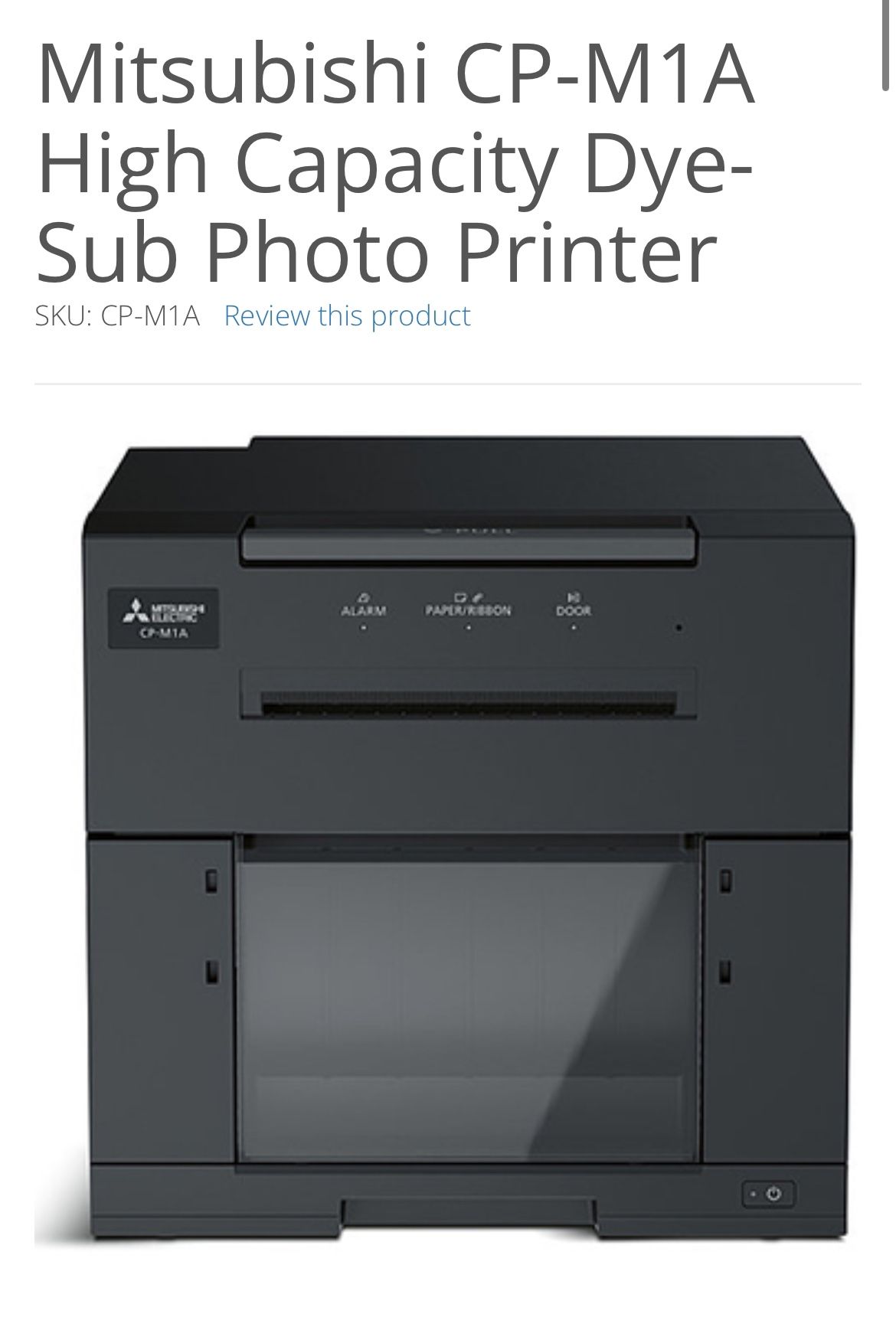 Mitsubishi Co-m1 Printer With Ink