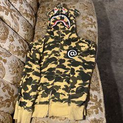 BAPE Medicom Toy 1st Camo Shark Bear Full Zip Hoodie