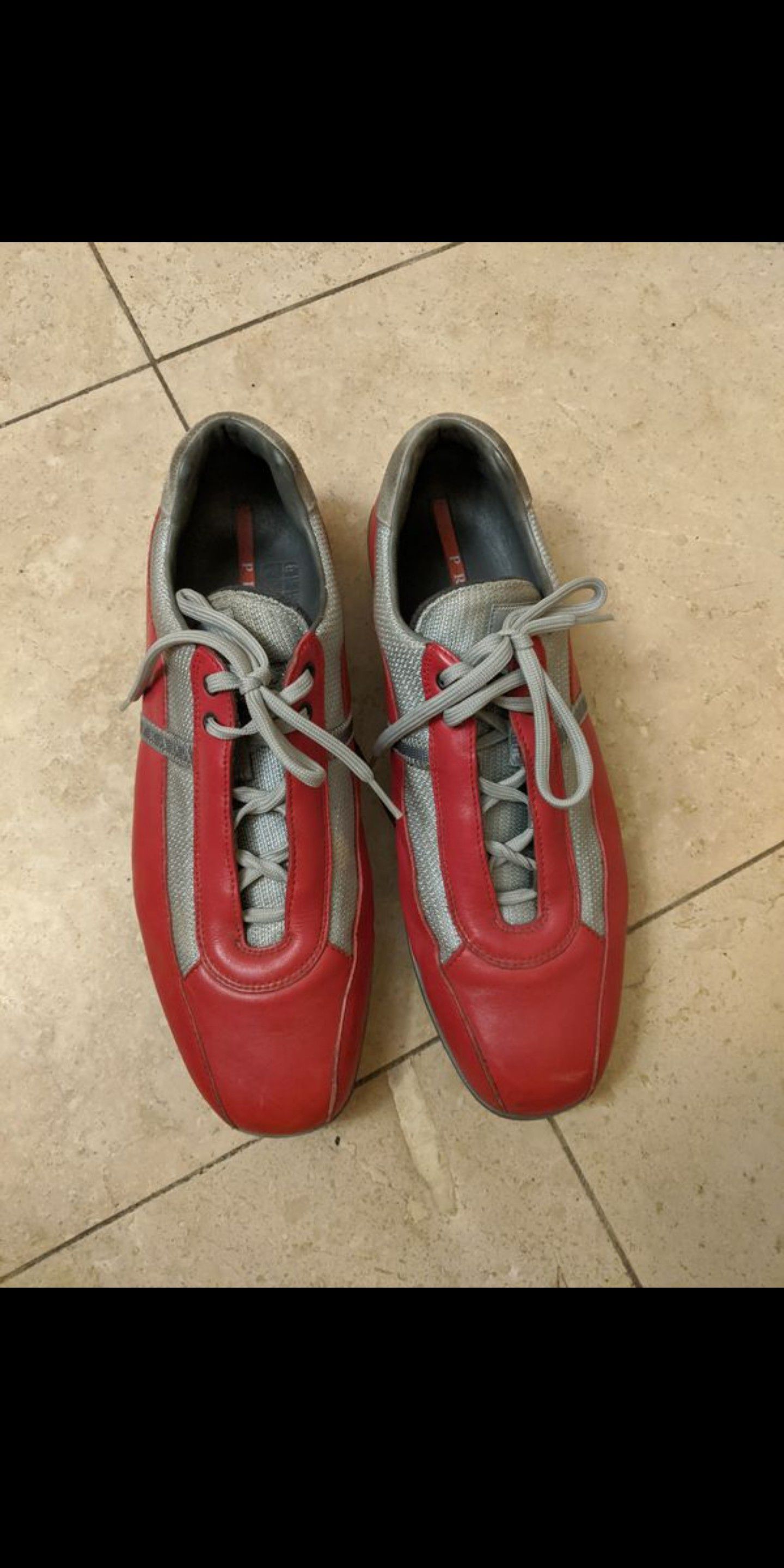 Prada sport red shoes (size 11)