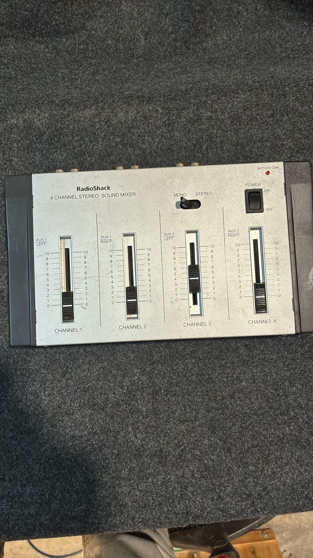 RadioShack four channel stereo sound mixer