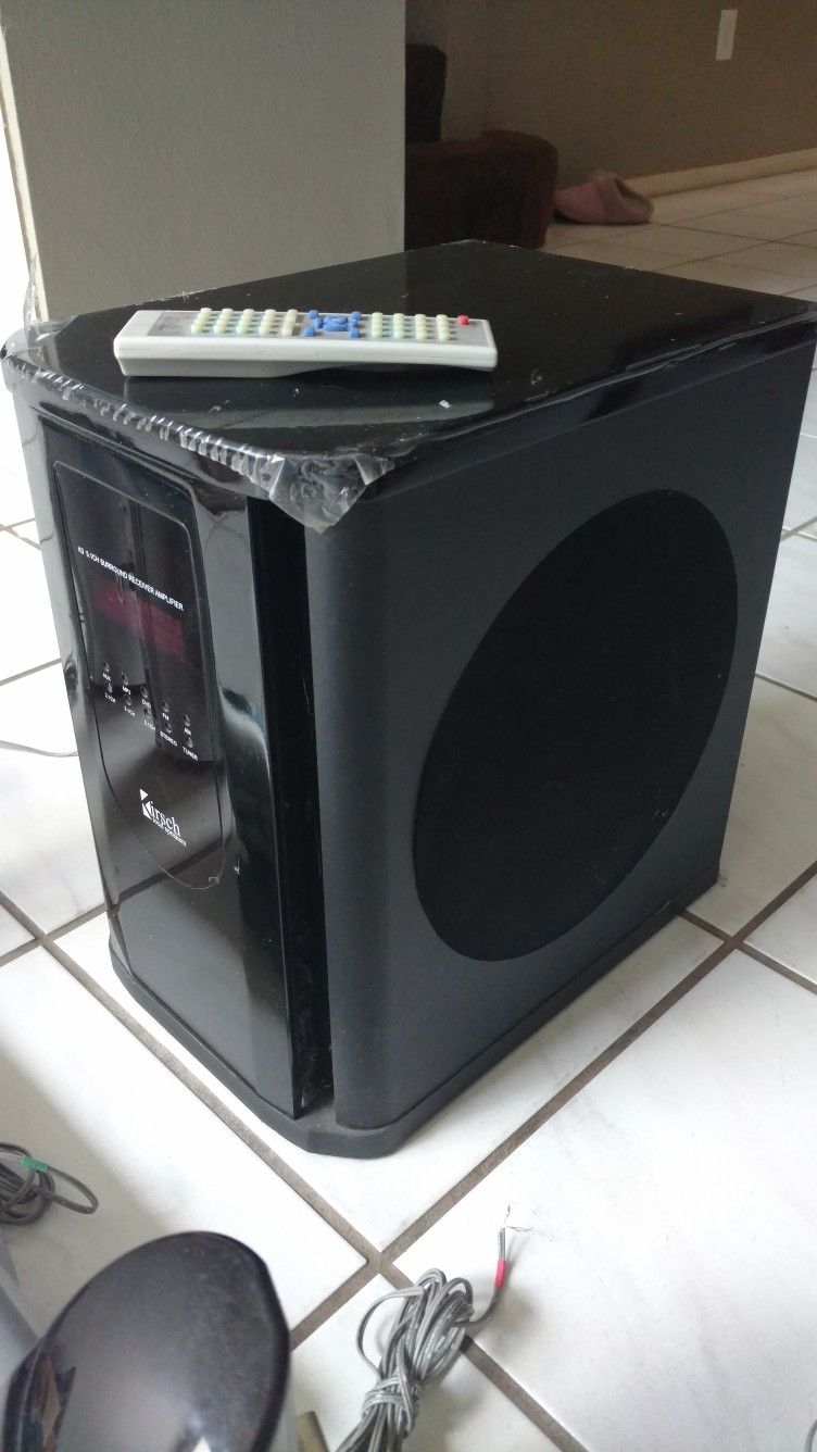 KIRSCH LOUD SPEAKERS K3 5.1 HOME CINEMA SURROUND SOUND AM FM