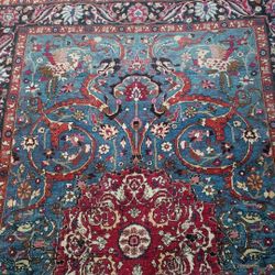 Antique Mashad Carpet From Iran