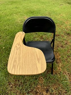 Metal School Chair Desk x2