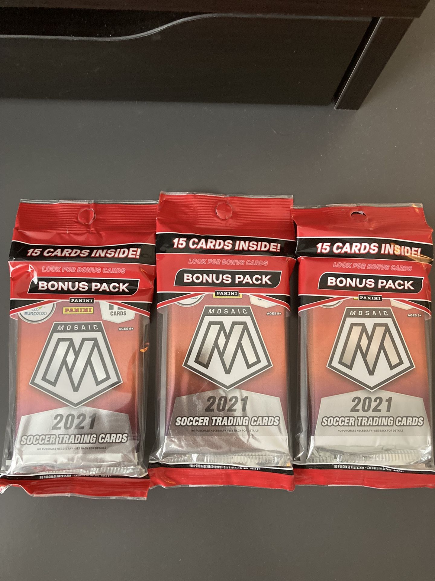 2021 Panini Mosaic UEFA Euro Soccer Cards Fat Pack