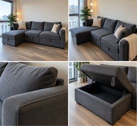 Gray Sectional Sofa – Great Condition – $300 – Must Go Before Thursday