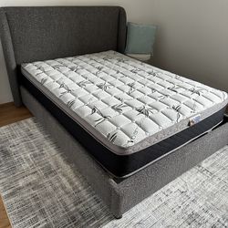 Mattress on sale.      Bamboo Queen size pillow top12”  firm mattress      We sell high quality mattress    New in a plastic
