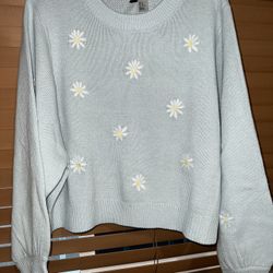 H&M Embroidered Sweater