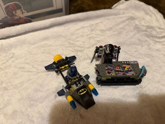 Lego Batman on a flying machine & Lego ninjago figure