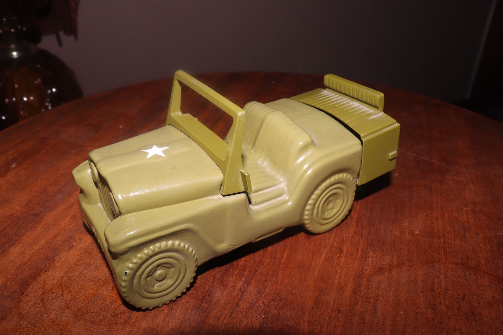 AVON WWII US Army Green Jerry Jeep Aftershave Bottle | Empty 