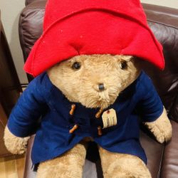 Vintage 1975 Darkest Peru Paddington Bear Large 42" Plush