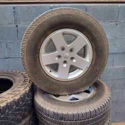 5 Jeep Wrangler Rims And Tires 255/75/17