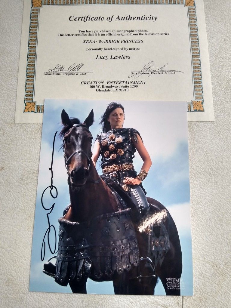 Xena TV Show Autographed Photos