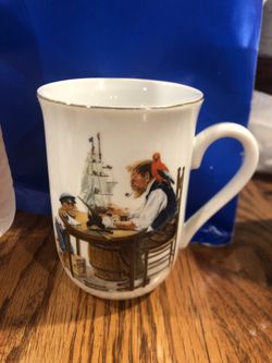 Norman Rockwell Vintage Mug Cup For A Good Boy Made in Japan