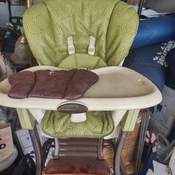 Folding Wood High Chair