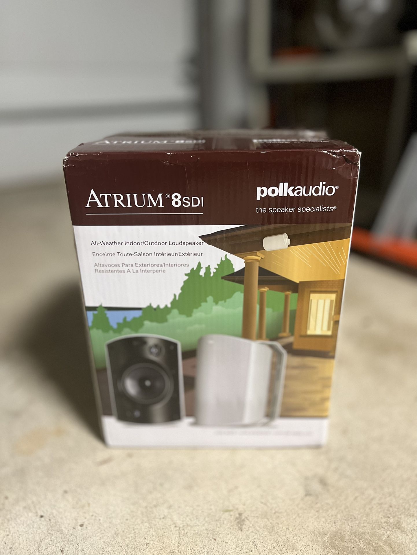 Polk Audio Atrium 8 SDI Flagship Outdoor All-Weather Speaker (White)