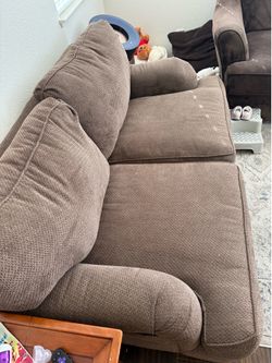2 brown couches for free pick up!