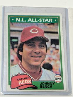 1981 Topps Johnny Bench # 600 trading card