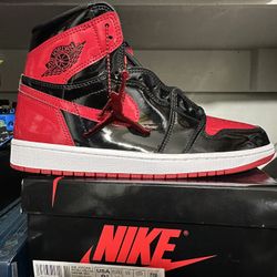 Air Jordan 1 Patent Bred Size 9.5m
