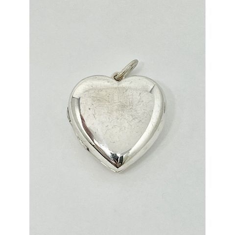 Rare Tiffany & Co. 925 Sterling Silver Large 28mm Heart Locket Pendant