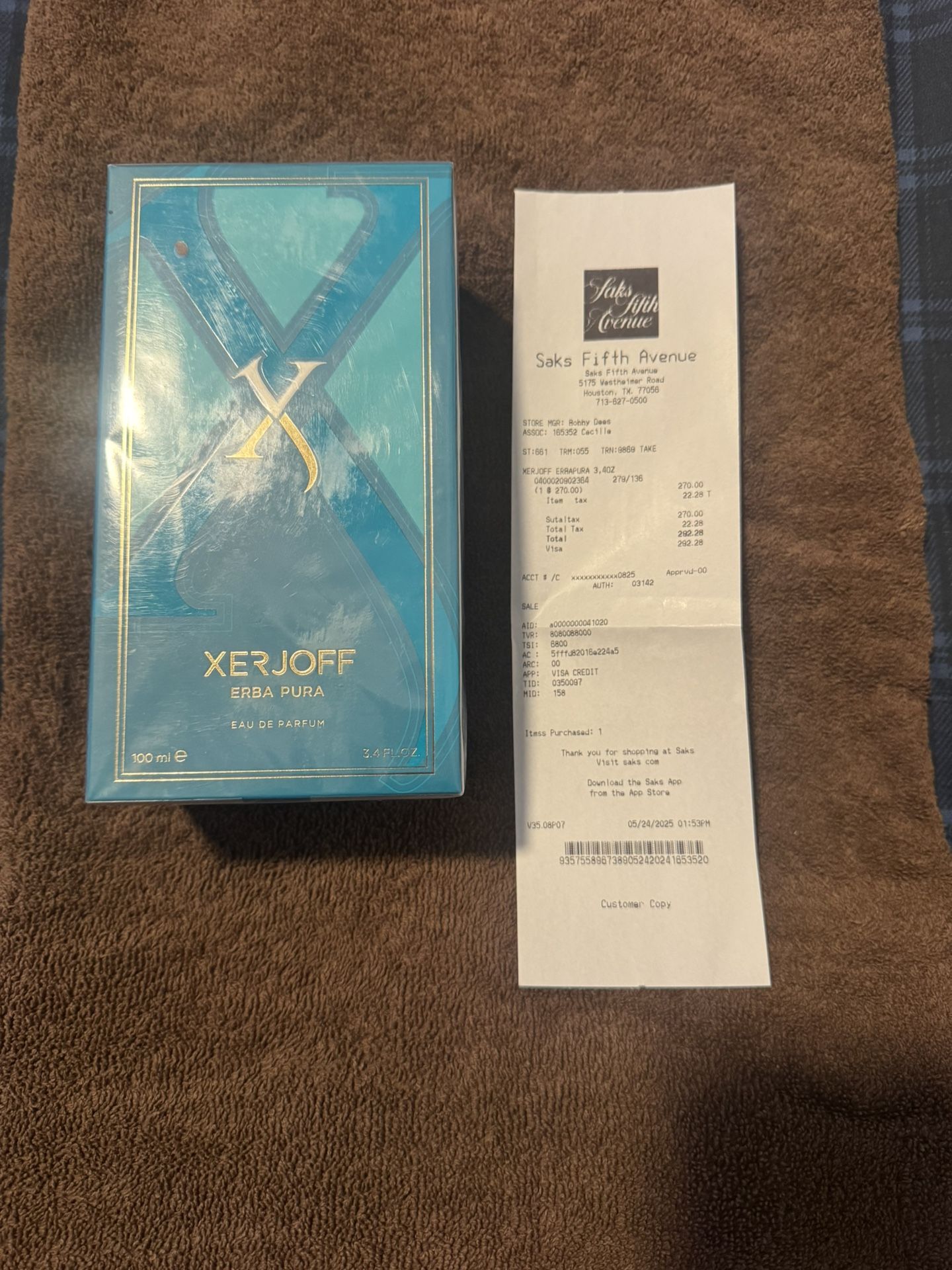 Xerjoff Erba Pura 3.4 oz / 100 ml Eau de Parfum Spray Unisex New Sealed Box