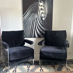 Chic Home Emman Modern Clear Acrylic and Velvet...