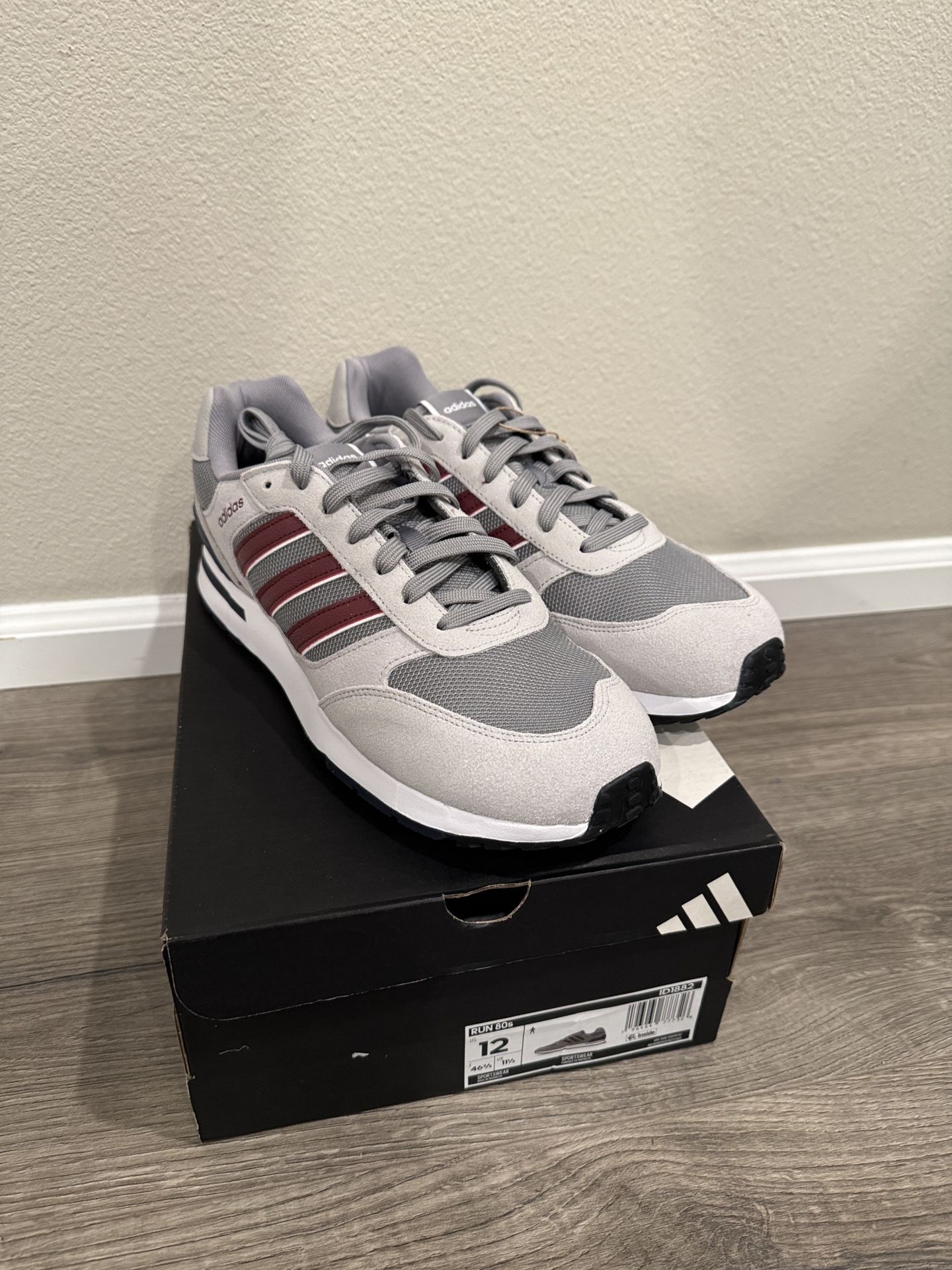 Adidas Run 80s ID882 Running Shoes Men’s Size 12