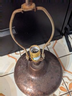 Vintage lamp  copper