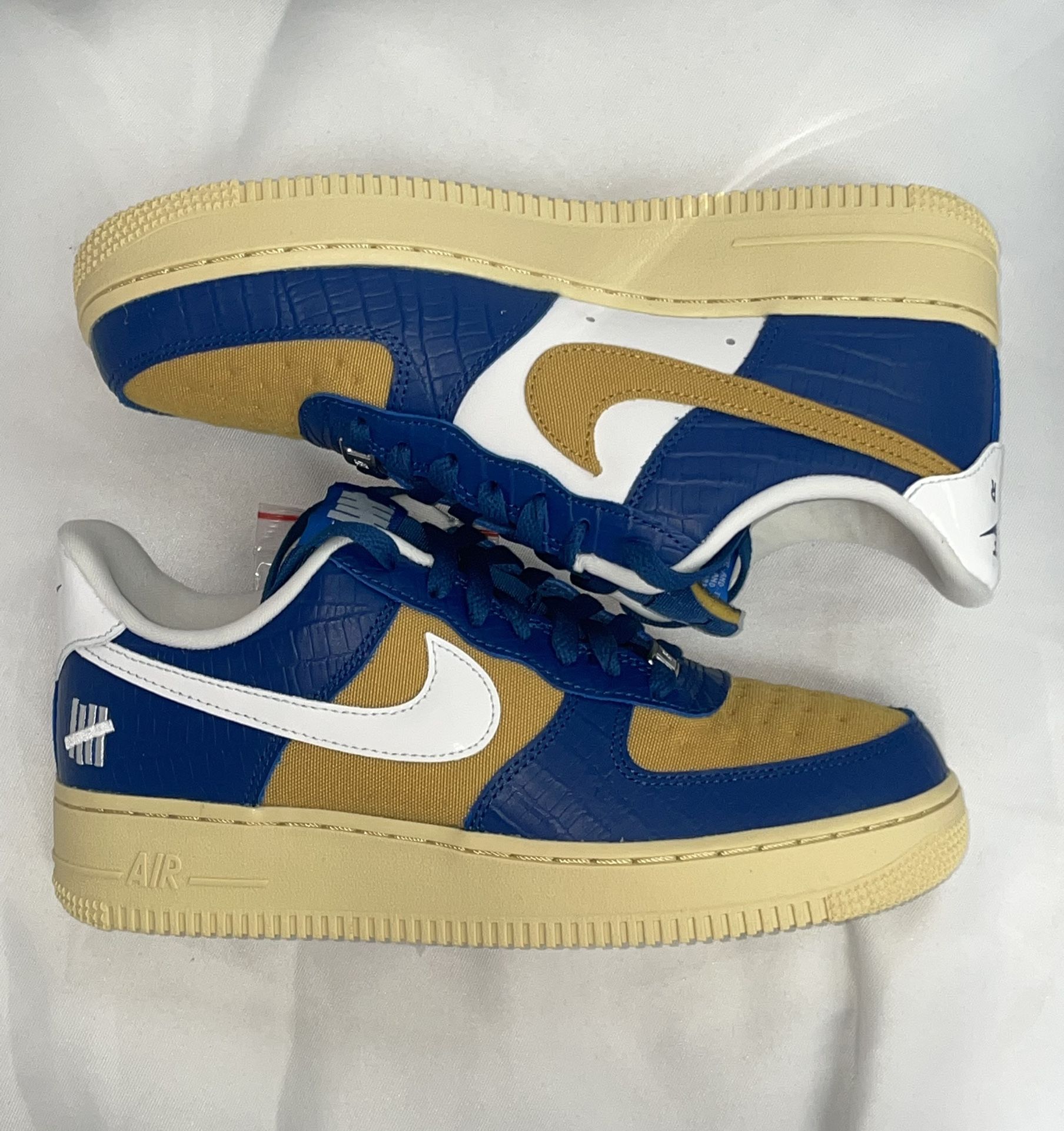 Nike Air Force 1 Low SP Undefeated 5 on It Blue Yellow Croc