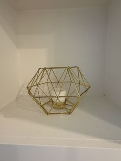 Gold Geometric Candle Holder (Must Sell Fast!) 