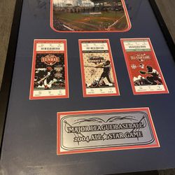 stiener sports framed engraved 2004 all star game tickets frame 
