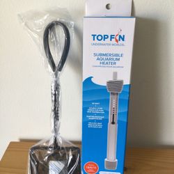 New in Box! Top Fin Submersible Aquarium Heater 50-Watt Auto Shut-Off w/Fish Net