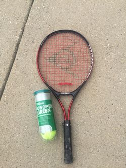 Junior Tennis Racket & Green Balls