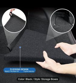 2020-2021 Tesla Model Y Rear Trunk Organizer Side Storage Bin Right Side Only