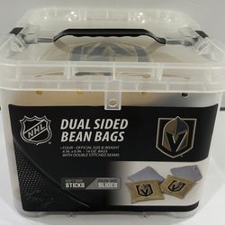 Las Vegas Golden Knights Corn Hole Dual Sided Bean Bags 4 16oz New With Case