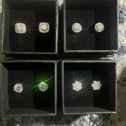 Moissanite Earrings (Pick 1 Design For $65) Pass DIAMOND TESTER ● 925 Silver