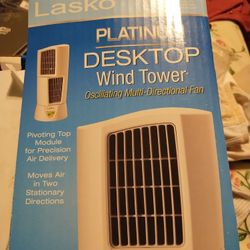 Lasko Platinum Desktop Wind Tower, NEW